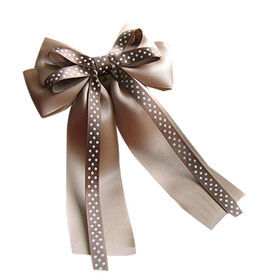 Handmade Bowknot Fabric Ribbon for Wine Bottles, OEM Available