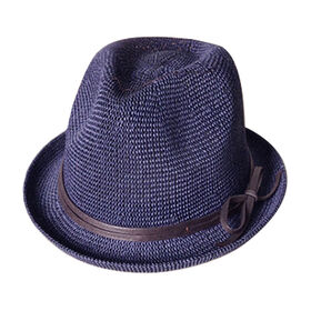 Cheap and colorful straw fedora hat/ladies' jute fedora hat ,
