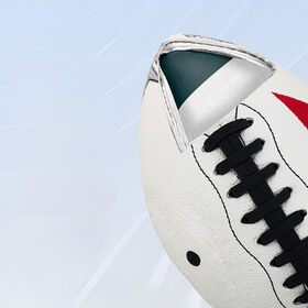 Cool Claw Print White Size 9 Composite Leather American Football for Adult Field Training & Competitive Games