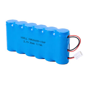 3.7V 30AH 26650 Lithium-Ion Battery With Slim Flat Design For Solar Street Lights, Garden Lights Pipeline Inspection Robots