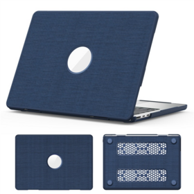 GSCASE New Arrival Fabric Leather Laptop Covers Protective Back Cases Hard Shell for Macbook Air 13inch Pro M2 M3 M4 Case Cover