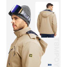 Custom Men's down jackets Teflon fabric waterproof, windproof, warm down jacket