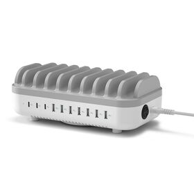 Commercial Desktop Smartphone Usb Charger Station Fast Dc Portable 10 Port Multiple Phone Charging Station for Multiple Devices