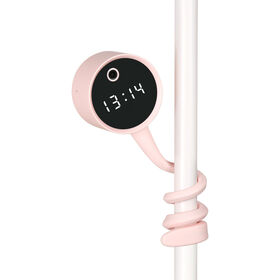 1080P HD WiFi Battery Camera with Clock & Night Vision - 5MP, 150-Degree Pan, 2.4G/5G WiFi, Tuya APP, Motion Detection Alarm