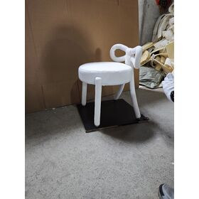 Velvet Upholstered Padded Cushion Seat Dining Room Chairs Armless Side Chair with Open Arched Backrest