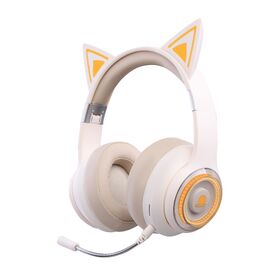 Led Lights Cat Ear Headphones 20H Playtime 40mm Driver Gaming Headphone Custom Logo Colorful RGB Headset