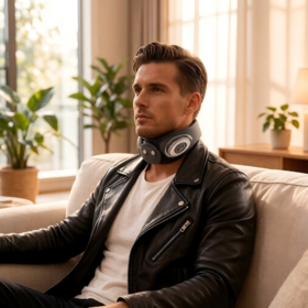 TOUCARE NC02 Neck AC Real Cooling, Not Just Air, 3 Speeds, USB-C Fast Charge, Bladeless & Tangle-Free