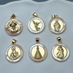 Classic Religious Sea Shell Pendants Metal Charm Necklace Bracelet Jewelry Accessories