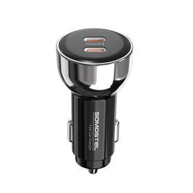 Somostel A63 Car Driving Travel High Flame Retardant Material 60W Dual USB C High Power Fast Car Charger 3C Accessory Global Unive