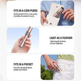 Goods Portable Turbo Fan with Flashlight, 3000mAh Battery & LED Display Foldable Turbo Portable Fan cool