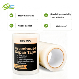 Aoma Greenhouse Film Repair Tape Tent Repair Self-Adhesive Tape UV Resistant PE Waterproof Seal Tape for Garden Orchard Shed