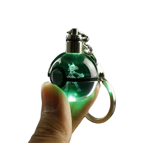 Crystal Ball Keychain LED Lighted Inspired Bag Pendant