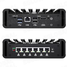 Mini PC Industriel Fanless avec Processeur Intel N150, Triple Affichage, Double LAN, Kiosque, Automatisation de Bureau Thin Client