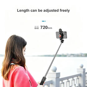 Goods Popular AI Face Tracking Selfie Sticks Aluminum Alloy Bluetooth Selfie Sticks With Stand Anti-shake fun