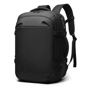 Secure Lock Waterpoof Expandable Nylon Business Backpack for Business Trip & Daily Office Commuting