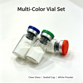 Polypeptide Powder Vials 99.9% High Purity Sealed Glass Vial Custom Caps Color Support Sample Supply