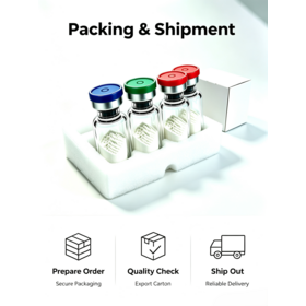 Premium White Polypeptide Powder Vials, Air-tight Sealing Design, Complete Documents, Support Long-term Cooperation