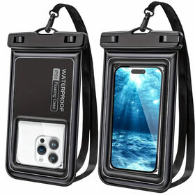 Floating Waterproof Phone Pouch Sealing Strip Portable Cell Phone Dry Bag Float WaterProof Bag for Beach Water Under 7 Inch