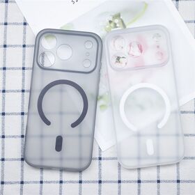 Premium Latest Model TPU PC Magnetic Phone Cover Two Layer Construction Soft Touch Surface Special Lens Frame Drop Resistant Du...