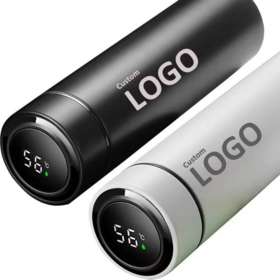 Business Gift Wholesale Water Bottle Smart Digital Display Thermal Cup Reminder Temperature Vacuum Thermos Bottle with Screen