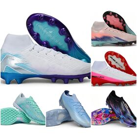 Football Boots Superfly 10 firm ground high top speed air cushioned FG men's soccer cleats Professional Soccer Shoes original