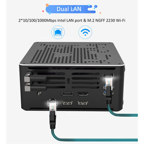 Commercial Mini Pc Core I7-10750H Support DDR4 64 GB RAM RJ45 Giga LAN SSD/HDD Mult-Function Win11/Linux In-tel UHD Graphics
