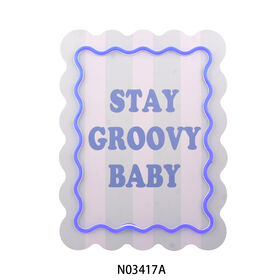 Perfect home decor STAY GROOVY BABY LED battery light