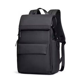 Stylish Waterproof Roll Top Laptop Backpack, Multi-pocket Business Backpack for Office Work & Short Business Trips