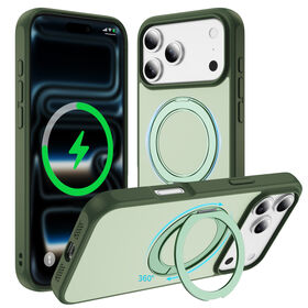 2026 High Quality TPU+PC Phone Case for iPhone 17 Pro Max with Metal Bracket