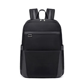 Minimalist Waterproof Stitching Laptop Backpack, Soft Business Backpack for Daily Commuting & Casual Business Trips