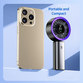 2026 New Model Handheld Air Cannon High Speed 35db Low Noise Outdoor Travel Handheld Fans Rechargeable