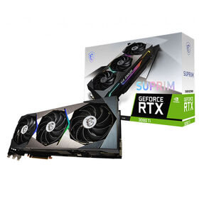 MS'I Ge-Force RT-X 3090 Ti SUPRIM 24G Gaming Graphics Card with 24GB GDDR6X 384-bit Memory21 Gbps Memory Speed