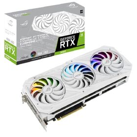 Used ASU'S ROG STRIX Ge--Force RTX 3080 WHITE V2 10GB Gaming Graphics Card WIth 10GB GDDR6X 320-bit Memory