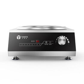 efficient four-zone induction cooktops with integrated downdraft extractors