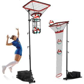customizable logo framed volleyball training nets