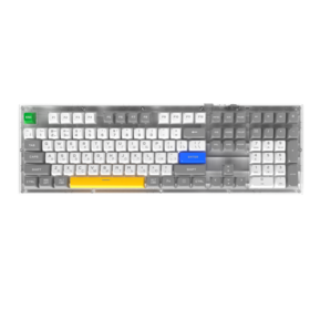 108 Keys Wireless keyboards ,glowing characters,RGB light, Membrane game keyboard 708 Cube-W