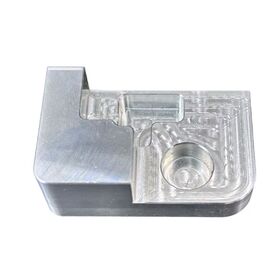 OEM Custom CNC Aluminum Machined Positioning Base Block & Circular Mount Flange, Industrial Automation Machine Tooling Components
