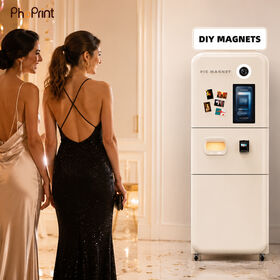 New Portable Selfie Fridge Magnet Photobooth Touchscreen Professional Photo Booth For Shopping Mall and Coffee Shop