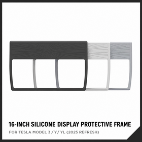 Custom-Fit 16-Inch Silicone Center Display Protective Frame for Tesla Model 3, Model Y and Model YL 2025 Refresh