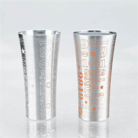 Wholesale custom logo reusable cold color change Aluminum Beer Mug