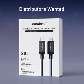 USB4 Cable Type C to USB C 240W Fast Charging Cable Fast Transmission Data Cord 4k 60Hz High Definition Screen Projection Wire