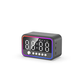 Manufacturer Portable Bluetooth 5.4 Karaoke Party Speaker, Multi-Functional Speaker with Wireless Mic & Mirror Display Clock