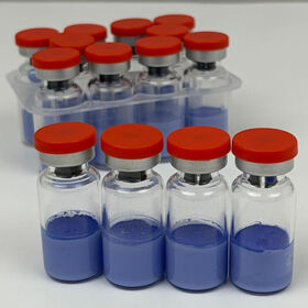 Factory Price GHK-Cu Powder Peptide Blue Lyophilized Powder GHK-Cu 50mg 100mg Vials Peptide High Purity 99%