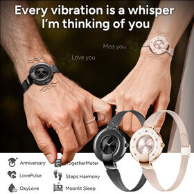NSQ15 OEM ODM Hybrid Smartwatch for Women with AI Wellness Insights, HRV Monitoring, Sleep Tracking and Metal Strap Design
