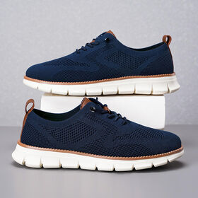 Lightweight Breathable Flying Woven Men Casual Loafers Summer Walking Shoes Footwear