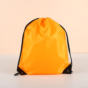 Large Capacity Foldable Waterproof Polyester Drawstring Backpack Outdoor Sports School Bag