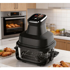 2 in 1 Air Fryer 6.0L Plus 3.0L Capacity 1500W Touch Screen Hot Air Circulation Low Oil Cooking