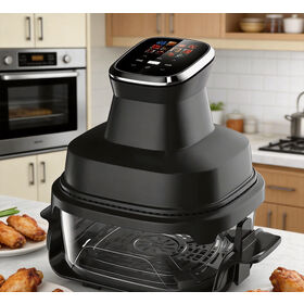 Factory Wholesale ODM 6L Large Capacity Detachable Glass Air Fryer 4.0L+2.5L Combo Oil-Less Air Fryer with Smart Preset