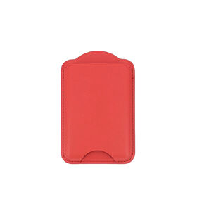 New Competitive price Slim design elegant PU leather card holder magsafe gift