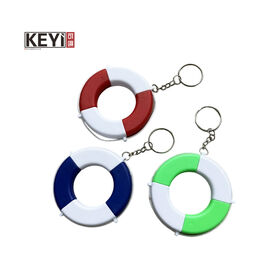 Newly arrived Red Promotional Life Saver Buoy with Key Chain Key Ring Multifunction keychains